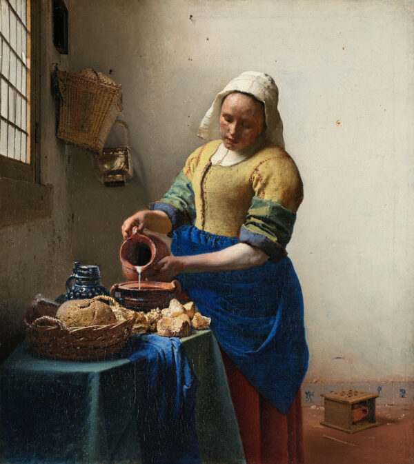 The Milkmaid by Johannes Vermeer, hand-painted oil painting reproduction