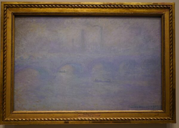 Waterloo Bridge, Fog Effect by Claude Monet, hand-painted oil painting reproduction