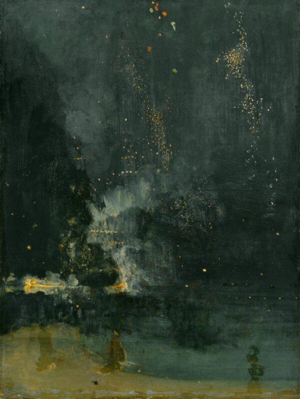 Nocturne in Black and Gold by James Abbott McNeill Whistler, hand-painted oil painting reproduction