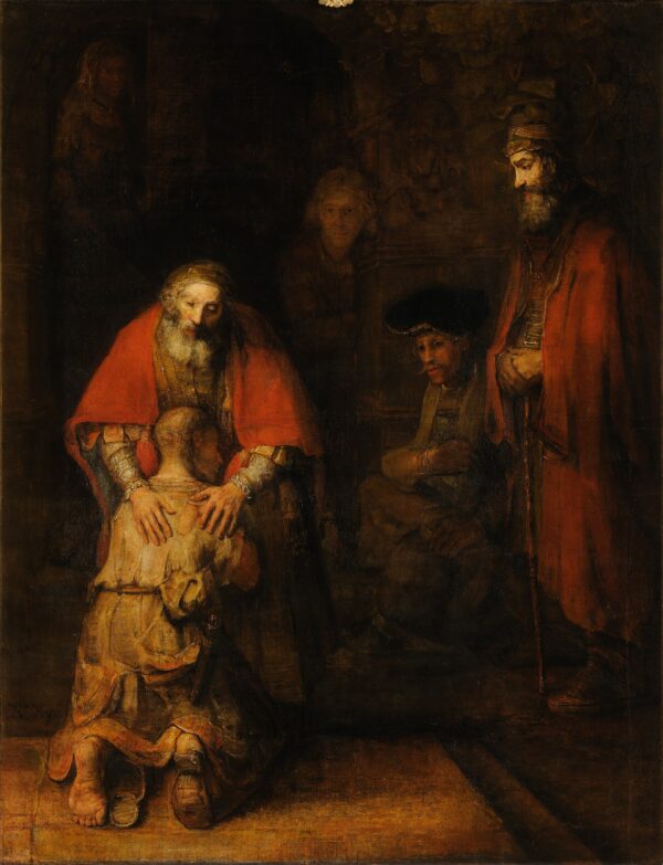 The Return of the Prodigal Son by Rembrandt, hand-painted oil painting reproduction