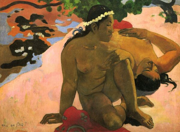 Aha Oe Feii? (What! Are You Jealous?) by Paul Gauguin, hand-painted oil reproduction