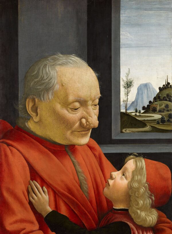 An Old Man and His Grandson by Domenico Ghirlandaio, hand-painted oil reproduction