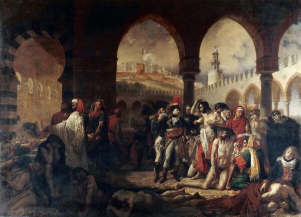 Bonaparte Visiting the Plague Victims of Jaffa by Antoine-Jean Gros, hand-painted oil reproduction