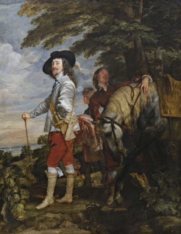 Charles I at the Hunt by Anthony van Dyck, hand-painted oil reproduction