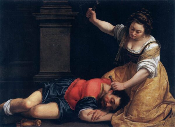 Jael and Sisera by Artemisia Gentileschi, hand-painted oil reproduction
