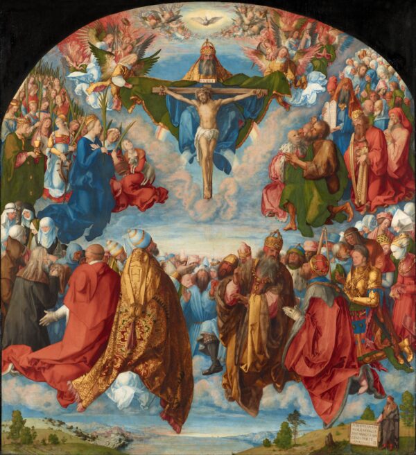 Landauer Altarpiece (Adoration of the Trinity) by Albrecht Dürer, hand-painted oil reproduction