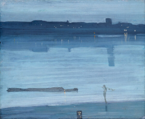Nocturne: Blue and Silver, Chelsea by James McNeill Whistler, hand-painted oil reproduction
