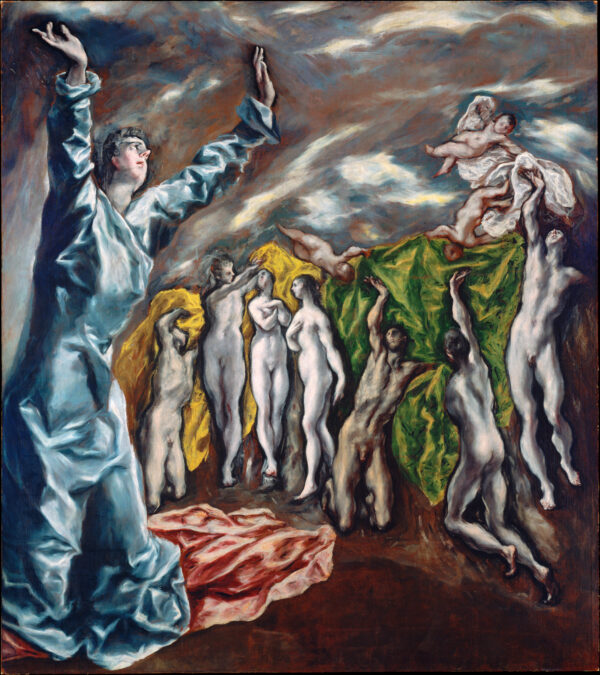 Opening of the Fifth Seal by El Greco, hand-painted oil reproduction
