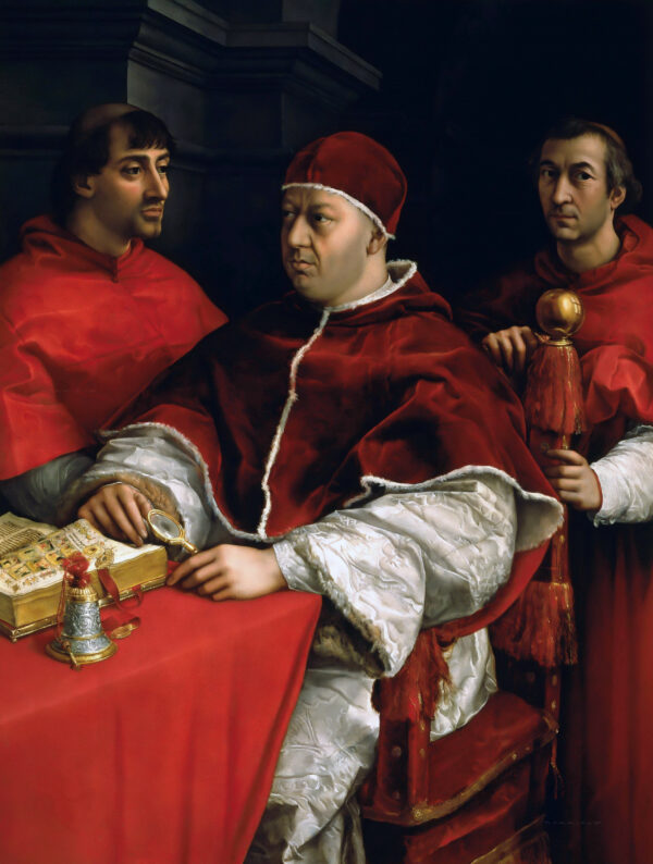 Portrait of Leo X with Two Cardinals