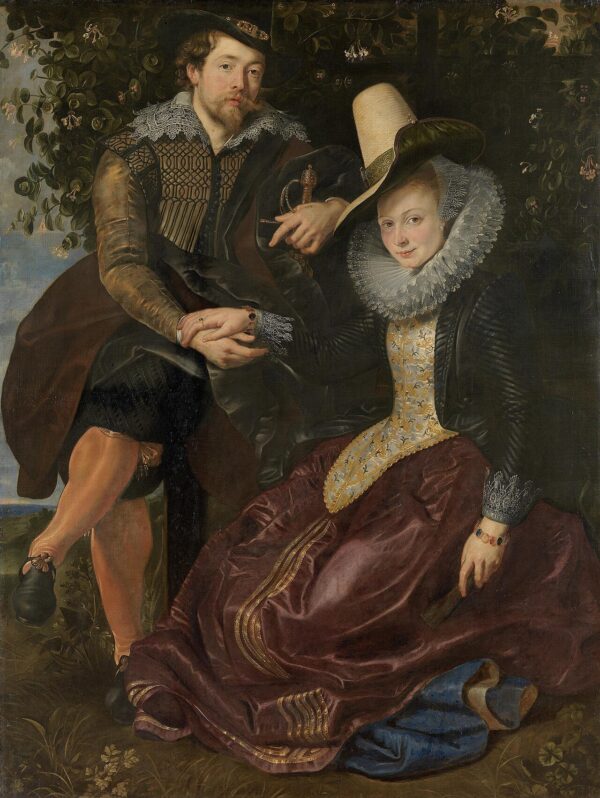 Rubens and Isabella Brant in the Honeysuckle Bower by Peter Paul Rubens, hand-painted oil reproduction