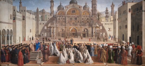 Saint Mark Preaching in Alexandria by Gentile Bellini, hand-painted oil reproduction