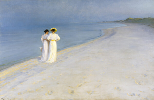 Summer Evening on Skagen’s Southern Beach with Anna Ancher and Marie Krøyer