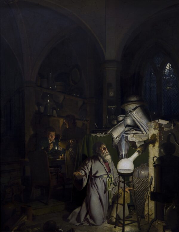 The Alchemist Discovering Phosphorus