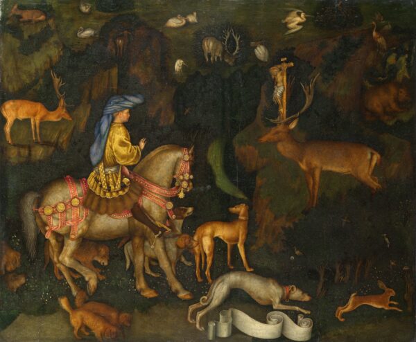 The Vision of Saint Eustace by Pisanello, hand-painted oil reproduction