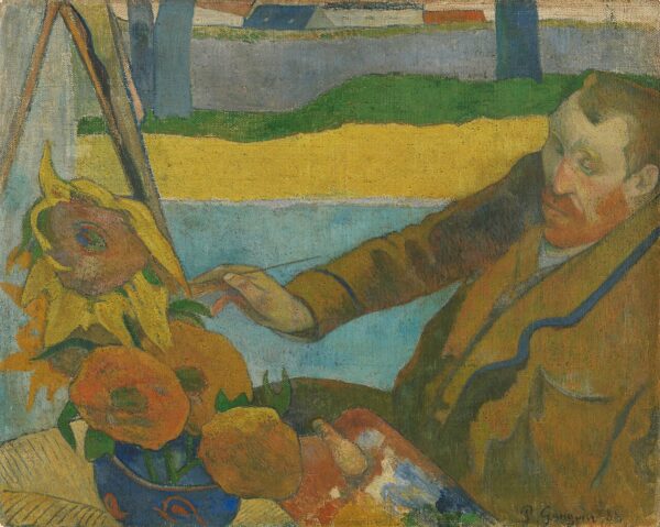 Vincent van Gogh Painting Sunflowers by Paul Gauguin