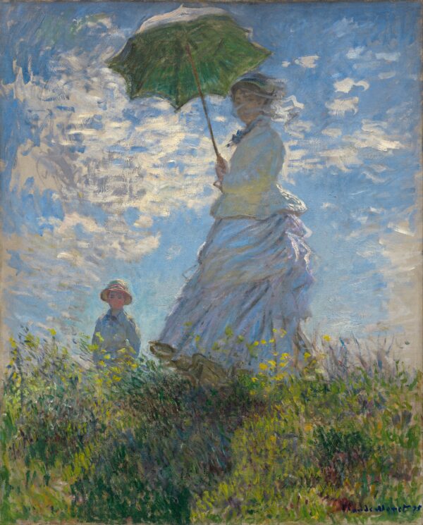 Woman with a Parasol, Madame Monet and Her Son