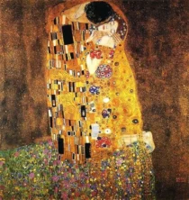 The Kiss by Gustav Klimt, 1907 to 1908